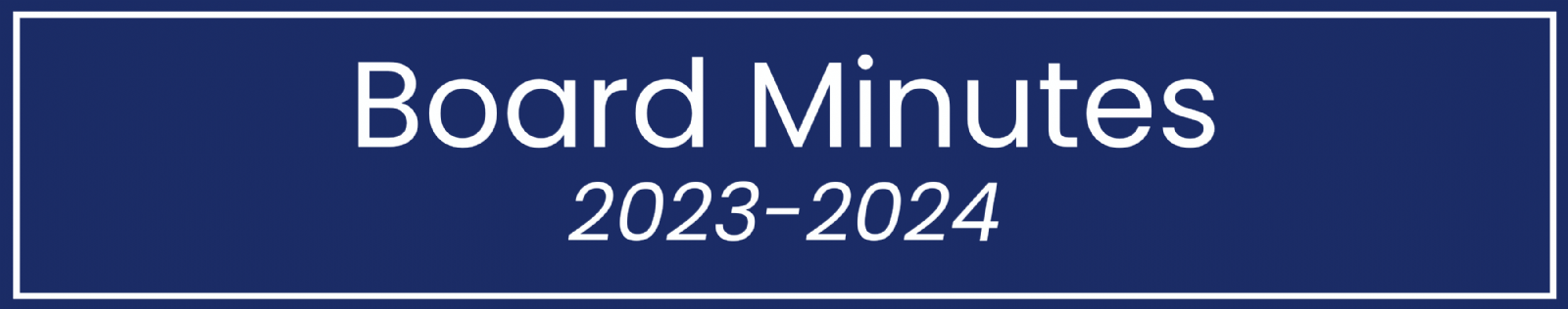 Board Minutes Banner 2023-2024